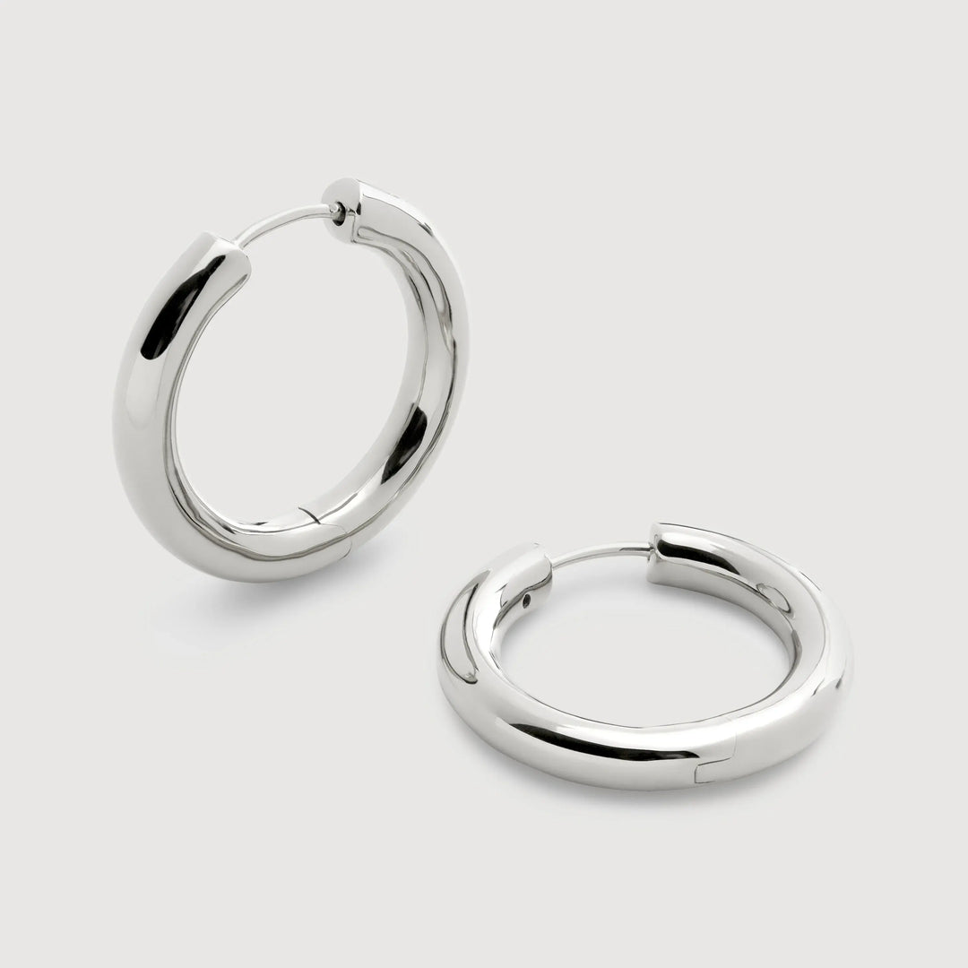 Click Medium Hoop Earrings