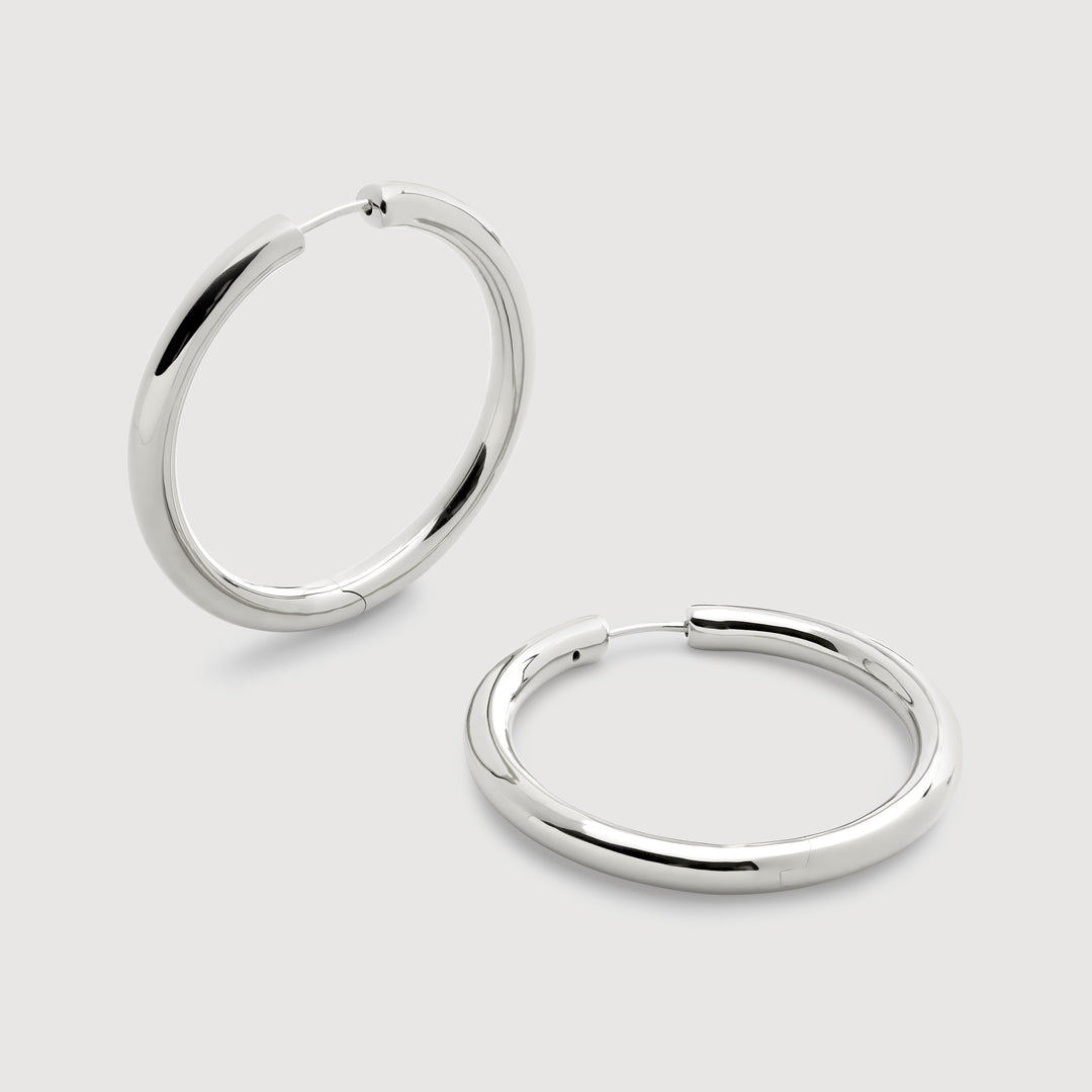 Click Medium Hoop Earrings