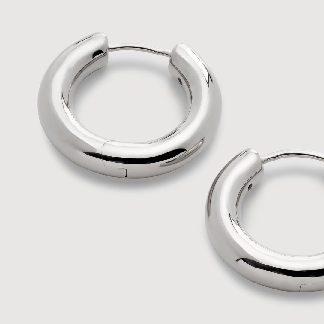 Click Medium Hoop Earrings