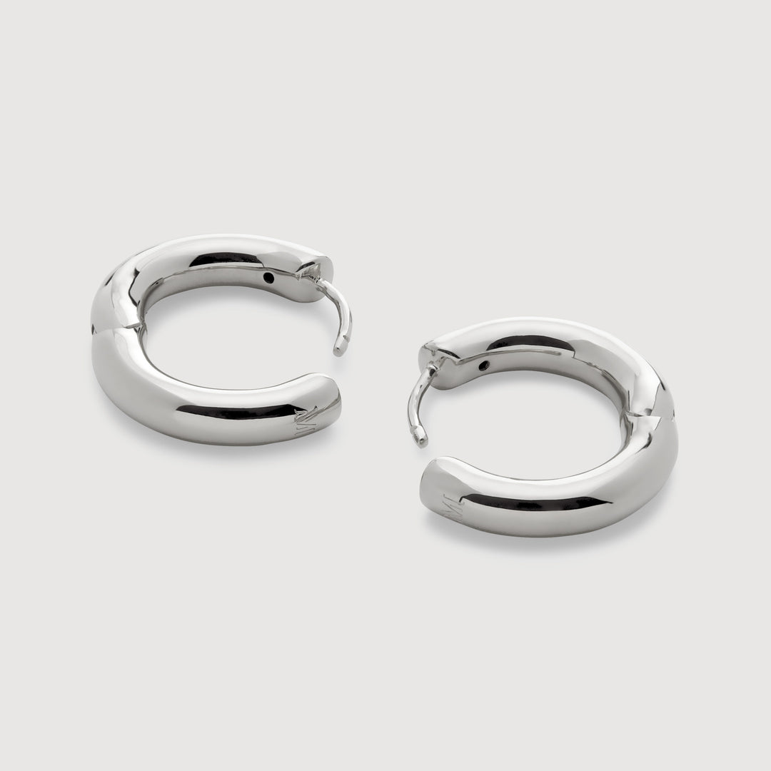 Click Medium Hoop Earrings