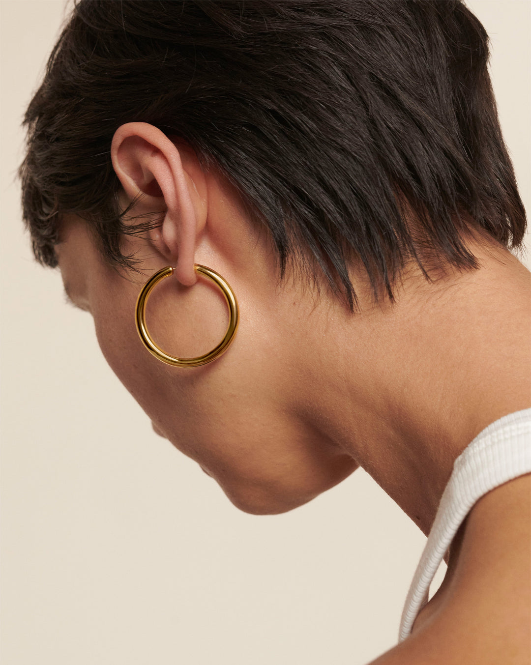 Click Medium Hoop Earrings