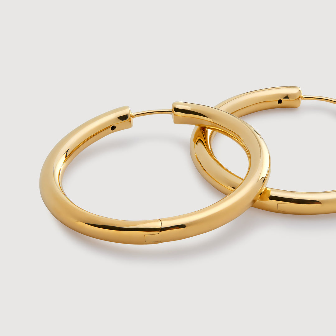Click Medium Hoop Earrings