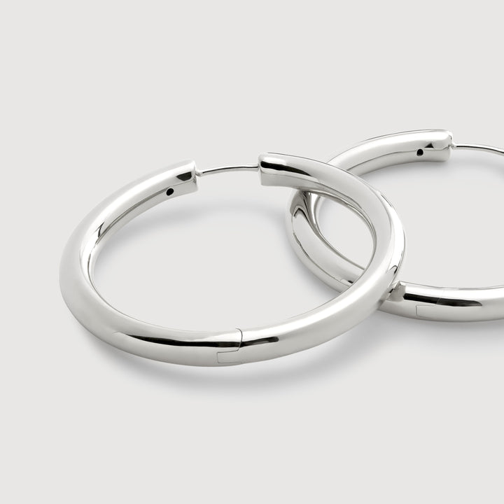 Click Medium Hoop Earrings