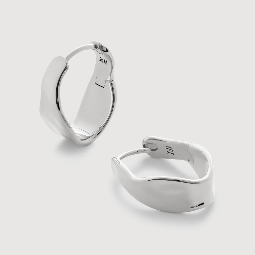Wave Medium Hoop Earrings
