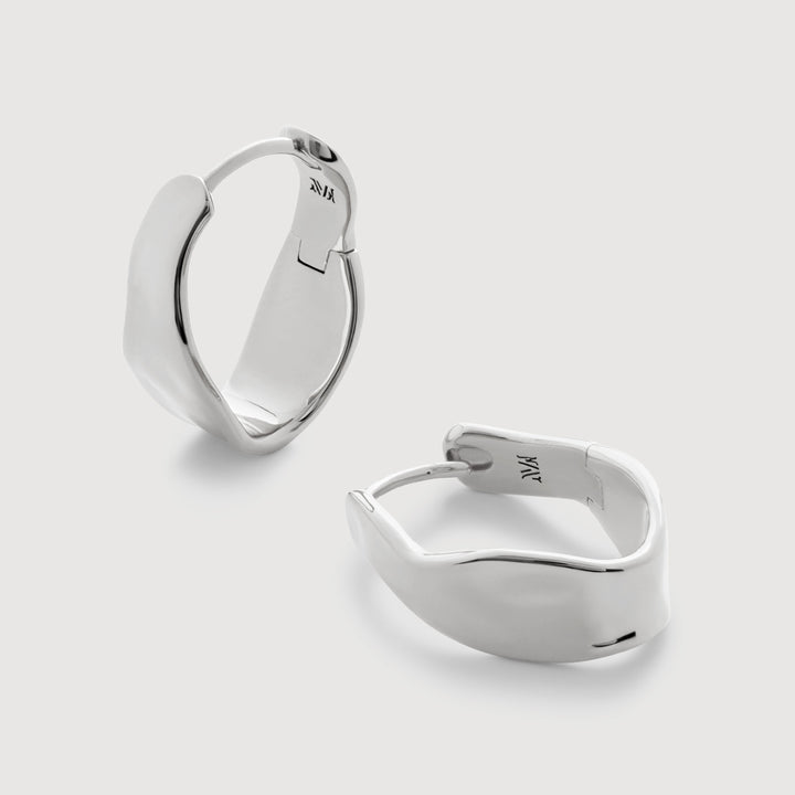 Wave Medium Hoop Earrings