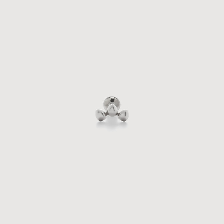 Mini Nugget Cluster Flat Back Piercing Stud