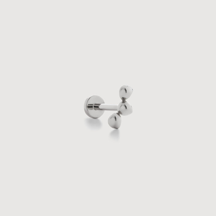 Mini Nugget Cluster Flat Back Piercing Stud