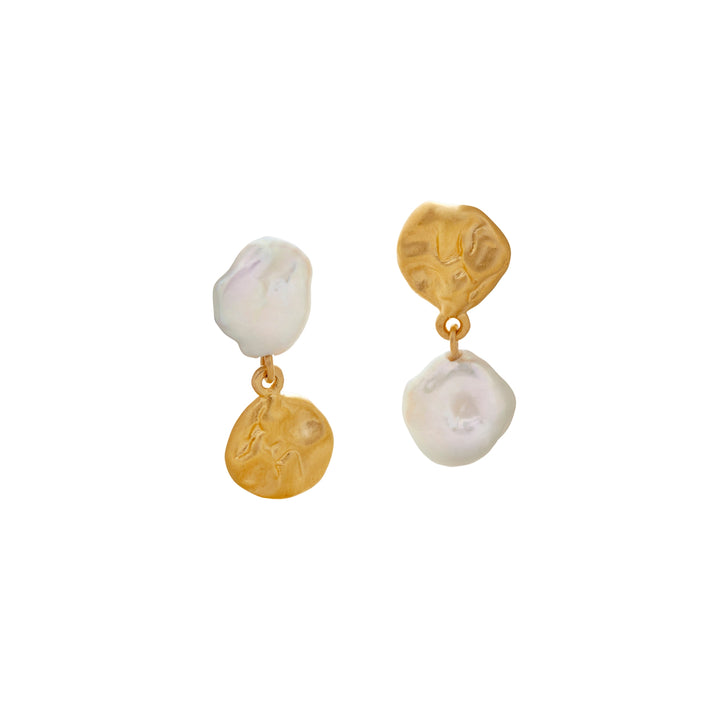 Amy Powney Keshi Pearl Small Drop Earrings