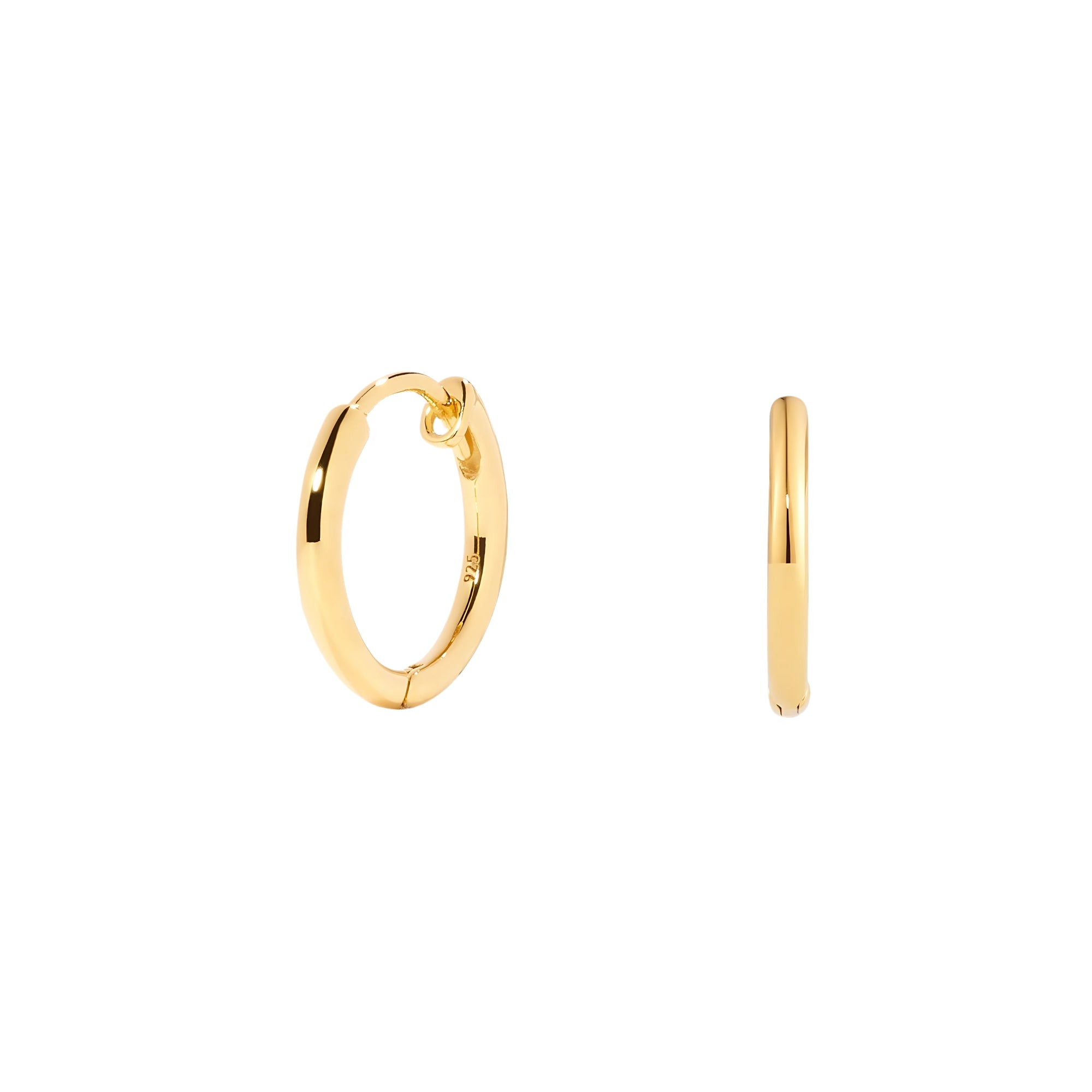 Gold Huggie Earrings - Kirsten