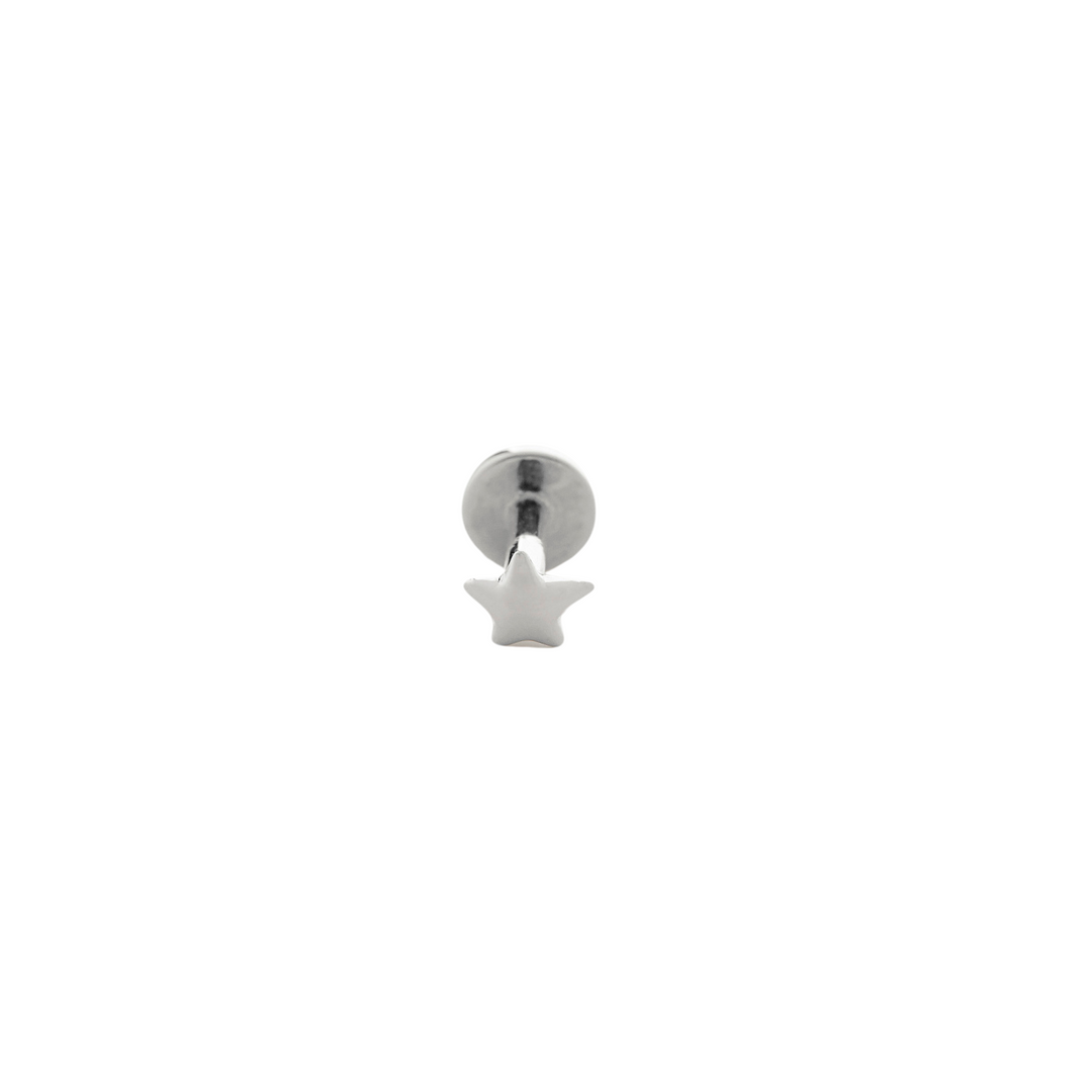 Star Flat Back Piercing Stud