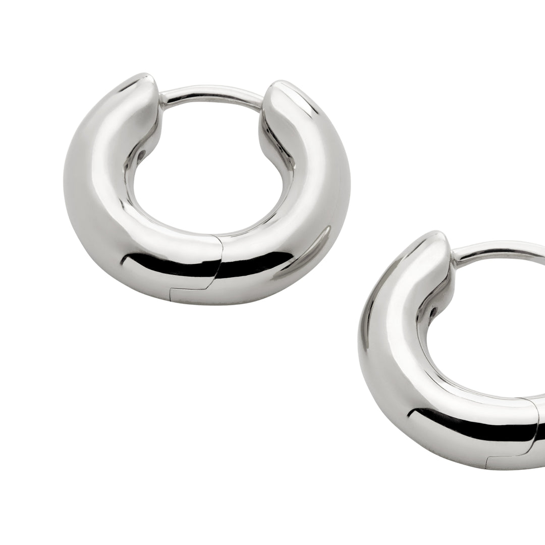 Click Medium Hoop Earrings