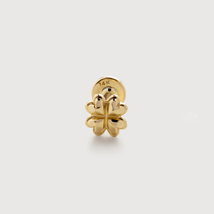 Clover Flat Back Piercing Stud