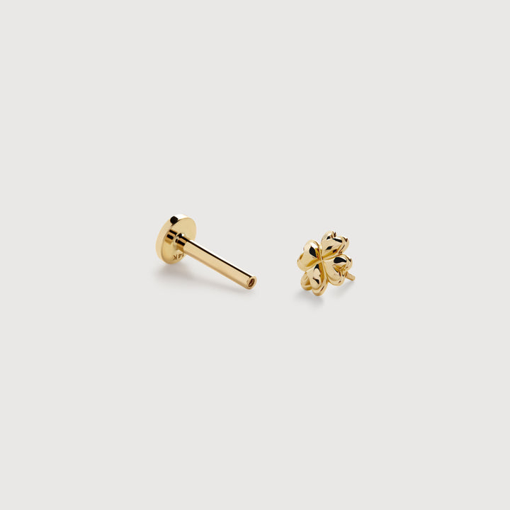 Clover Flat Back Piercing Stud