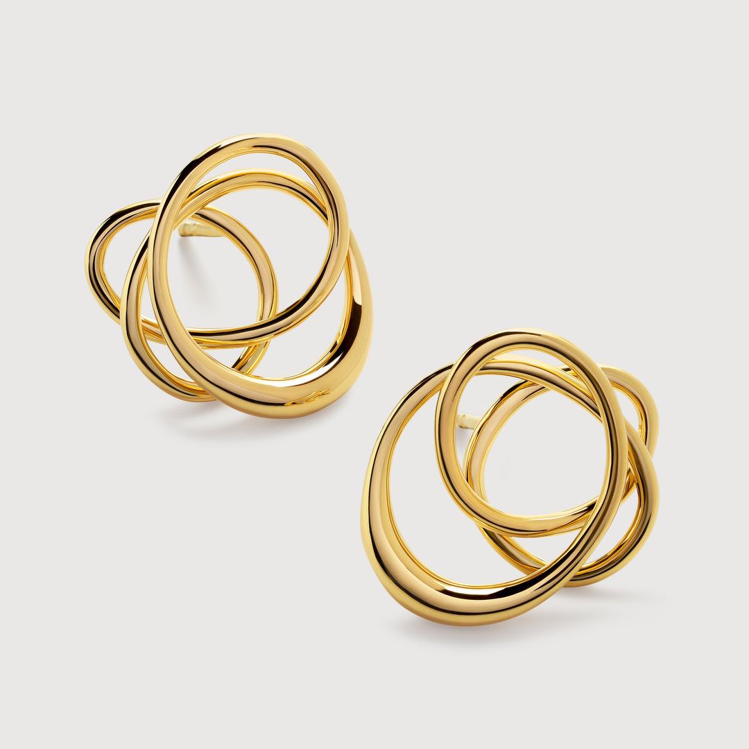 Nura Wrap Stud Earrings