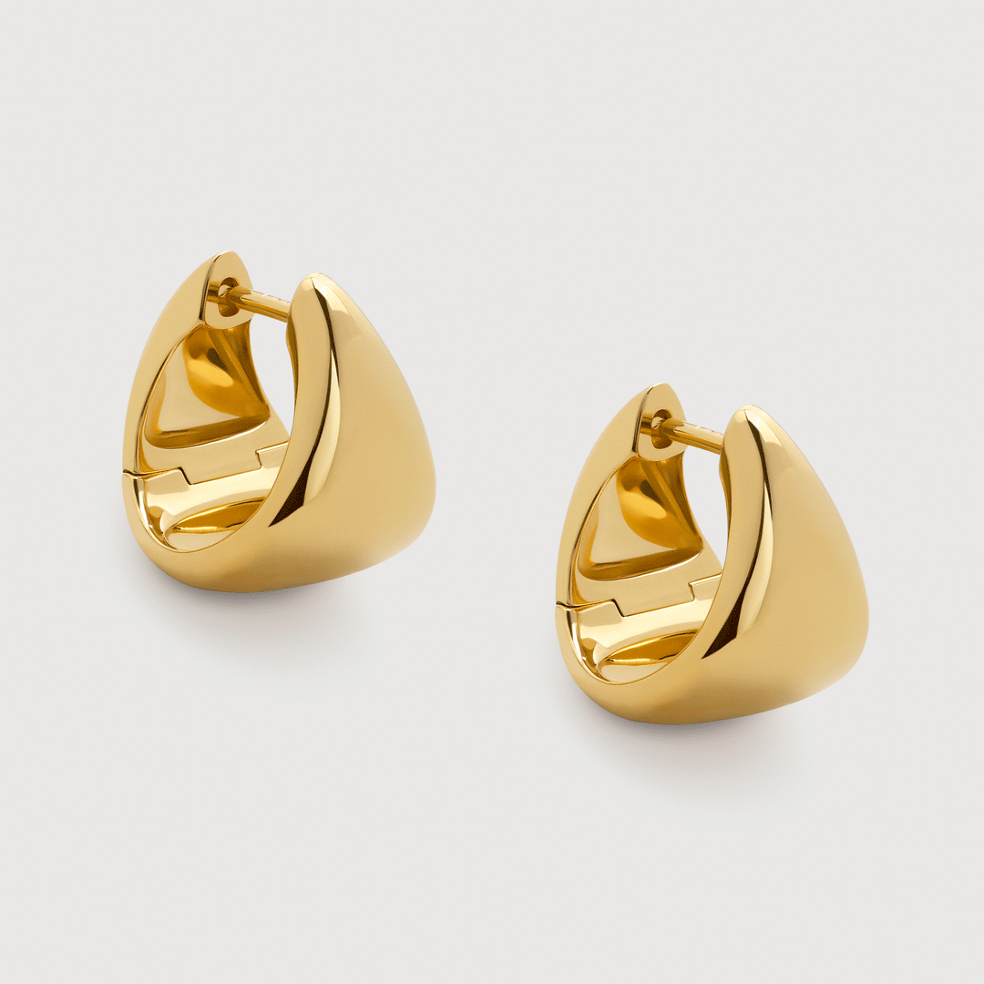 Tapered Small Hoop Earrings