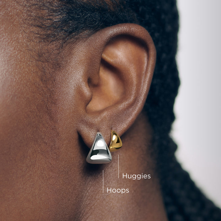 Tapered Small Hoop Earrings