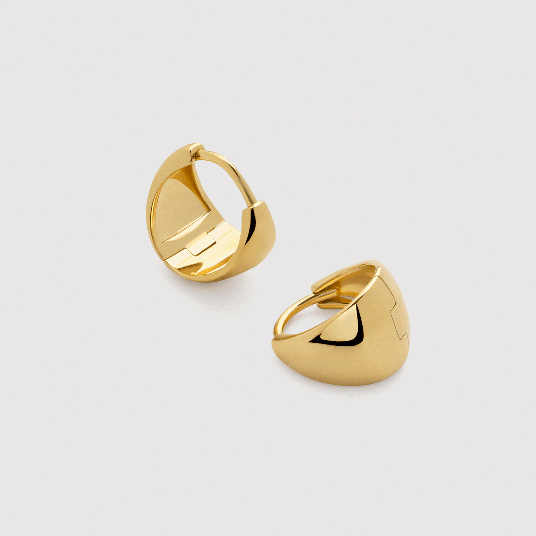 Tapered Small Hoop Earrings