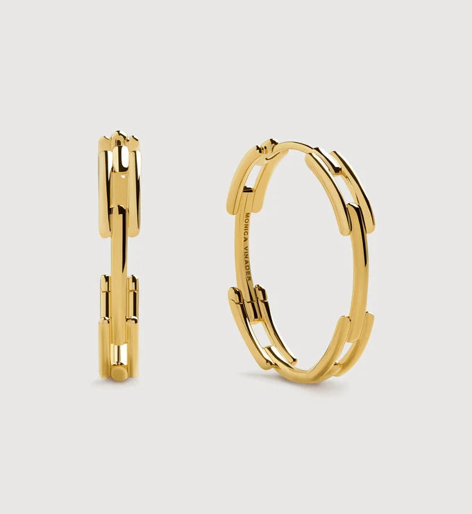 Signature Link Medium Hoop Earrings