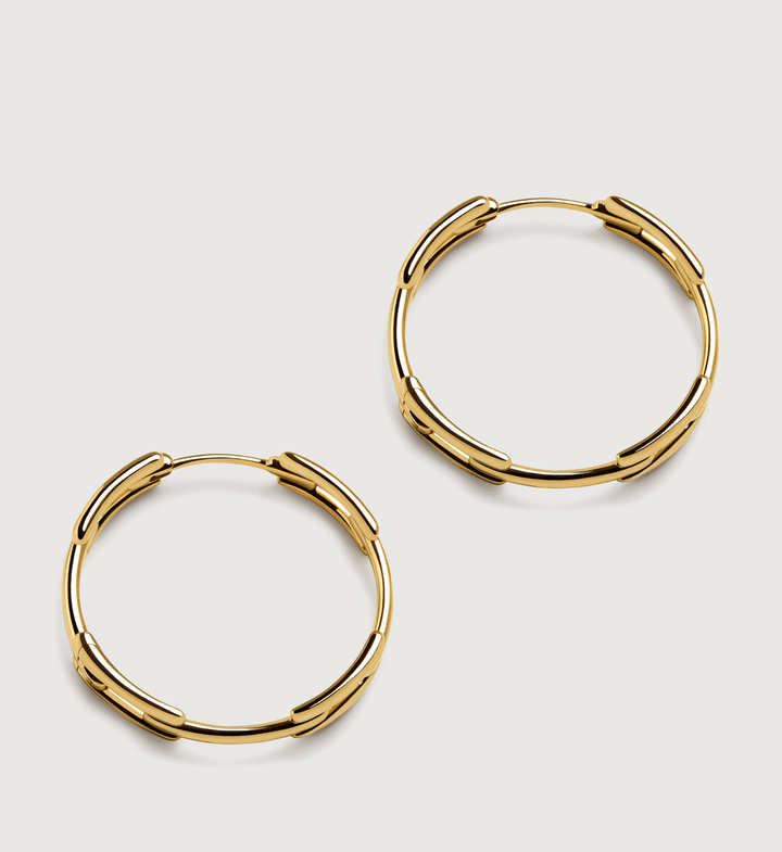 Signature Link Medium Hoop Earrings