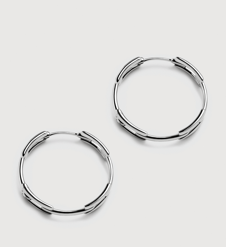 Signature Link Medium Hoop Earrings