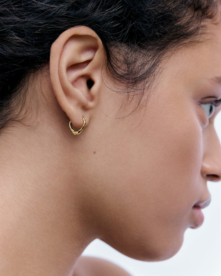 Siren Tapered Huggie Earrings