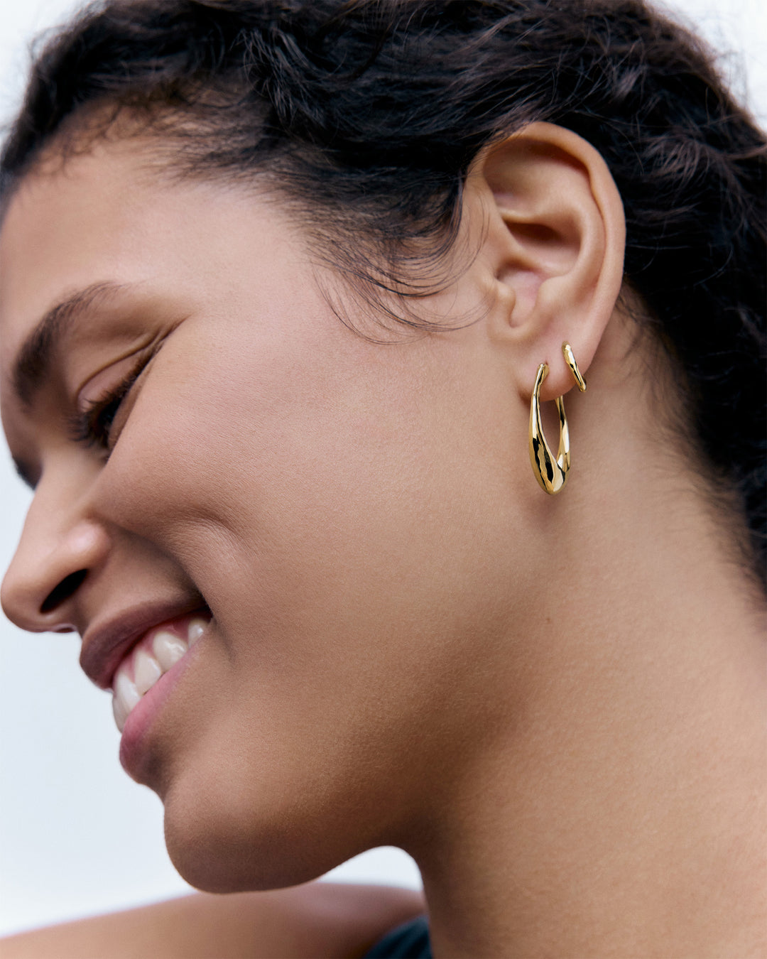 Siren Tapered Huggie Earrings