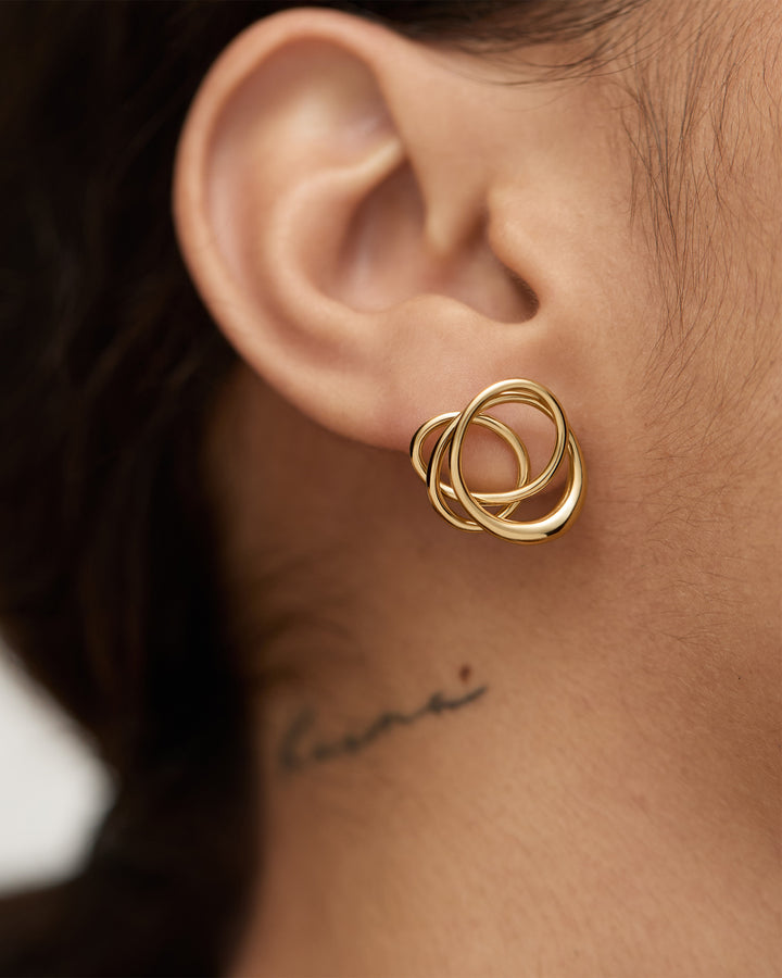 Nura Wrap Stud Earrings