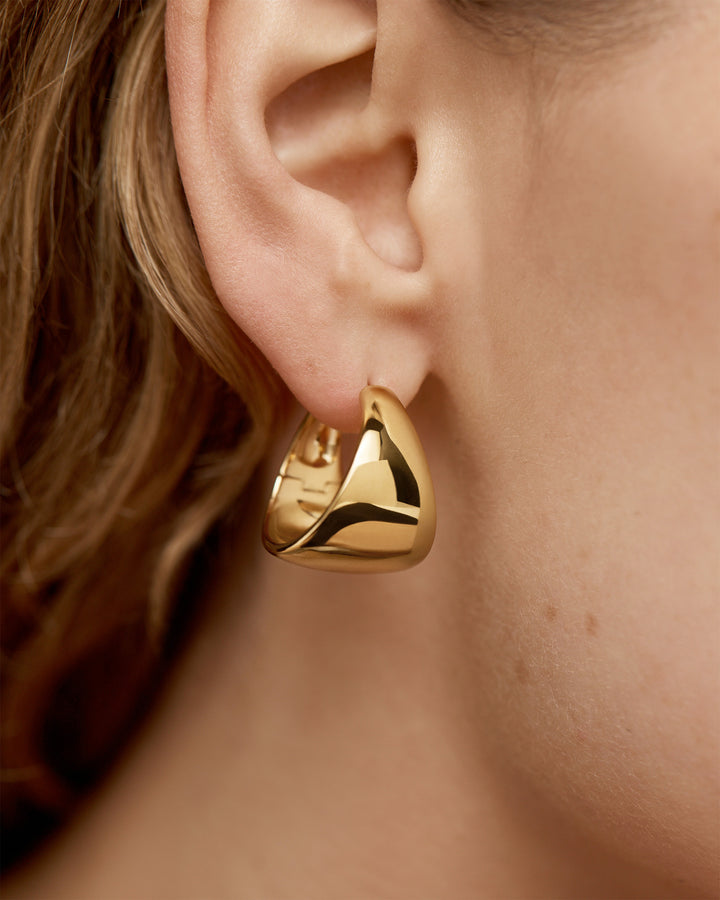 Tapered Small Hoop Earrings