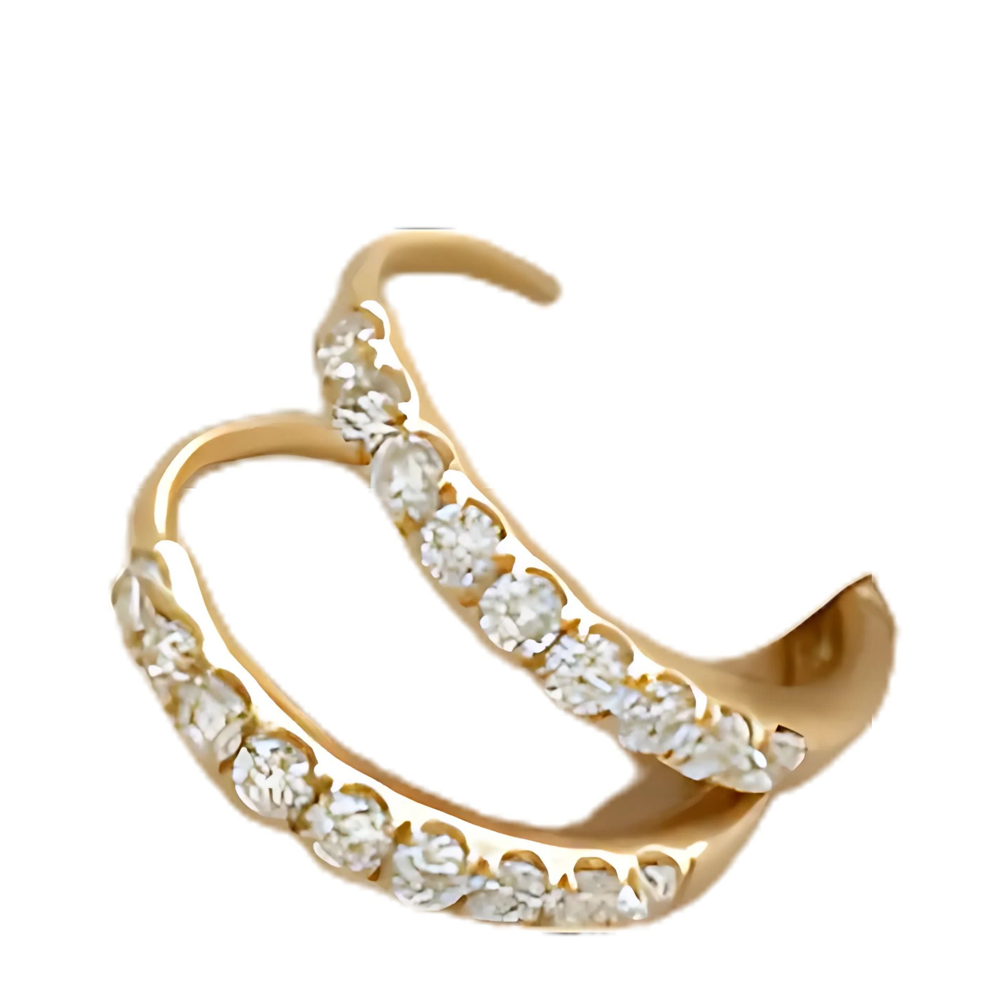 Twist Huggie Earrings 14k Gold - Clemence