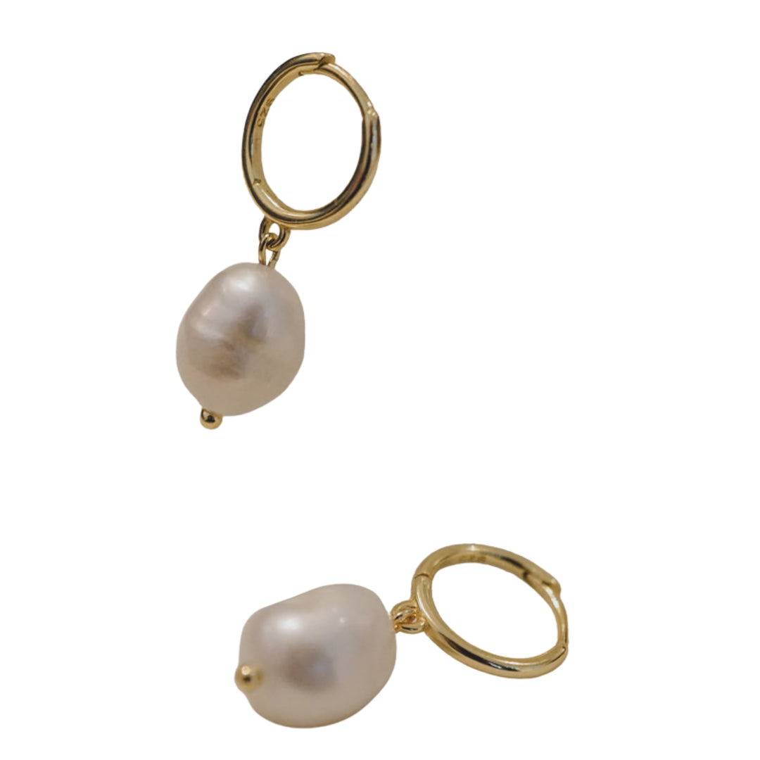Baroque Pearl Huggies