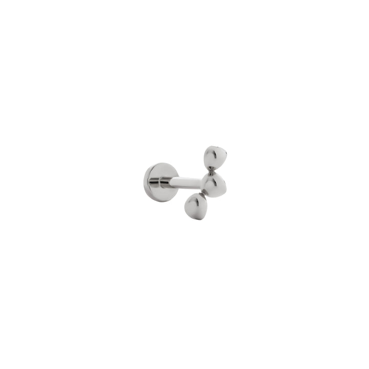 Mini Nugget Cluster Flat Back Piercing Stud