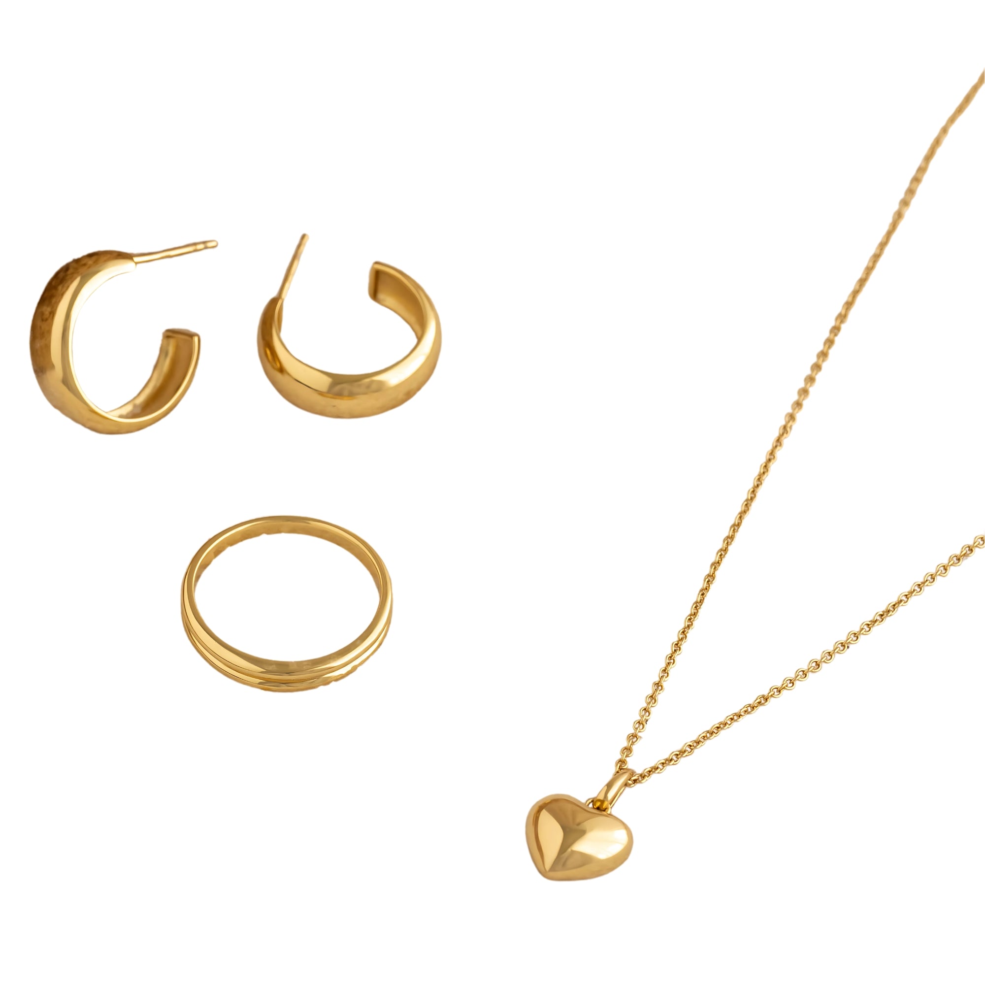 Small Bold Hoop Earrings - Ebba