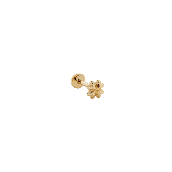 Clover Flat Back Piercing Stud