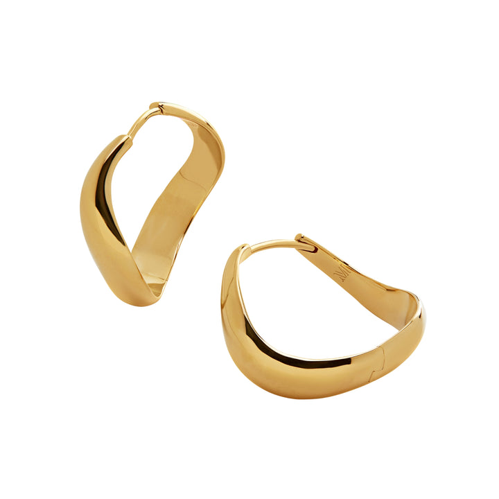 Swirl Medium Hoop Earrings
