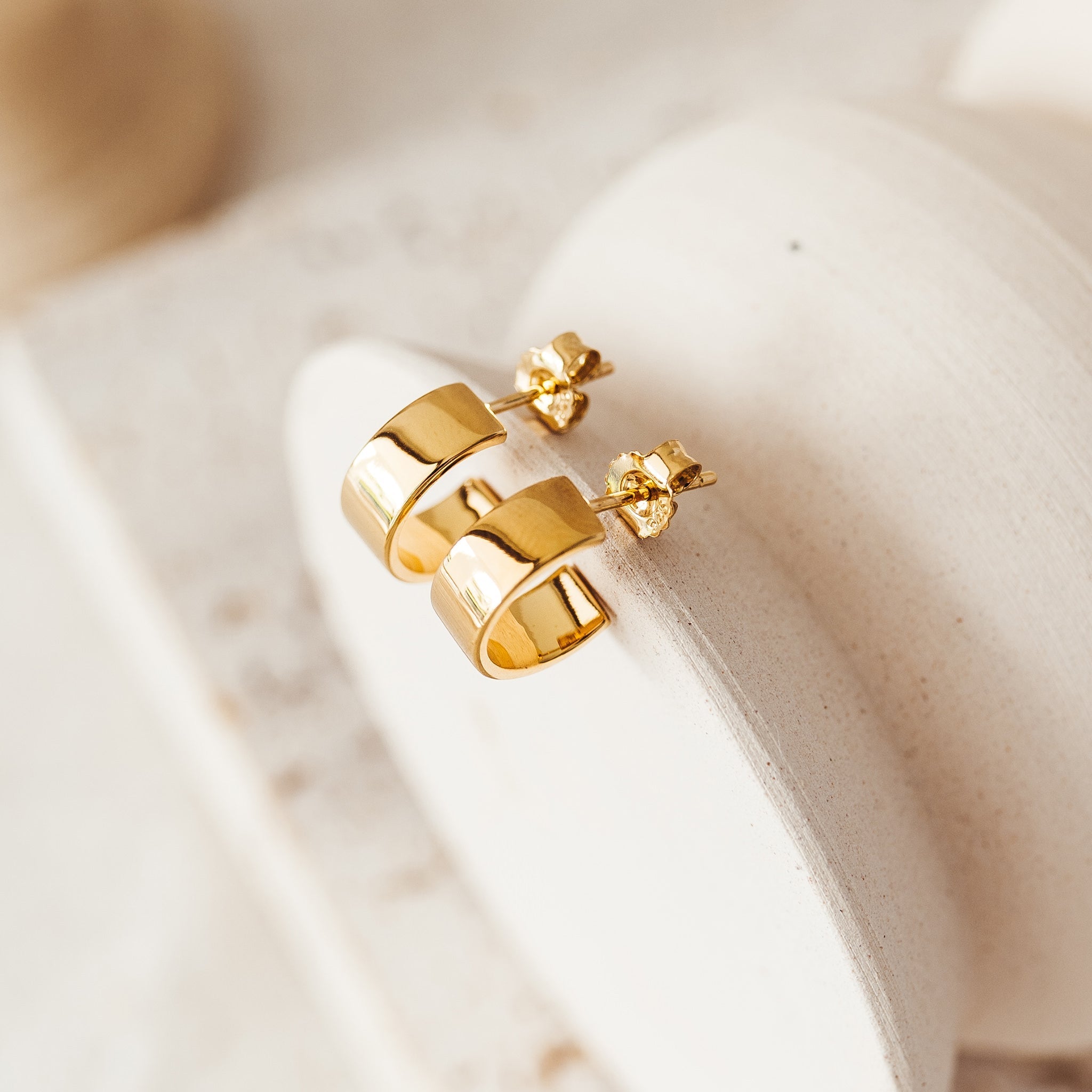 Chunky Gold Hoop Earrings - Sissel