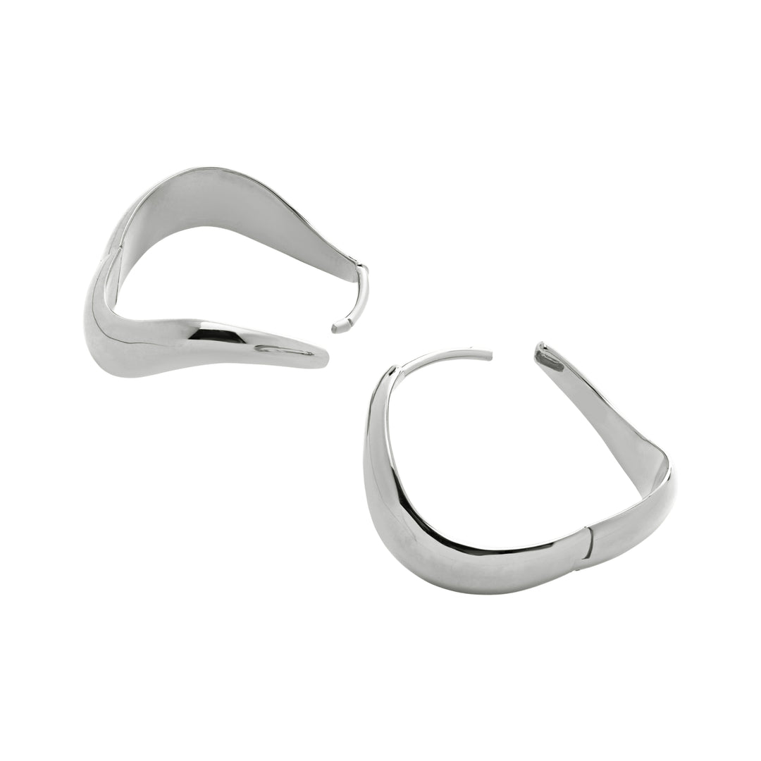 Swirl Medium Hoop Earrings
