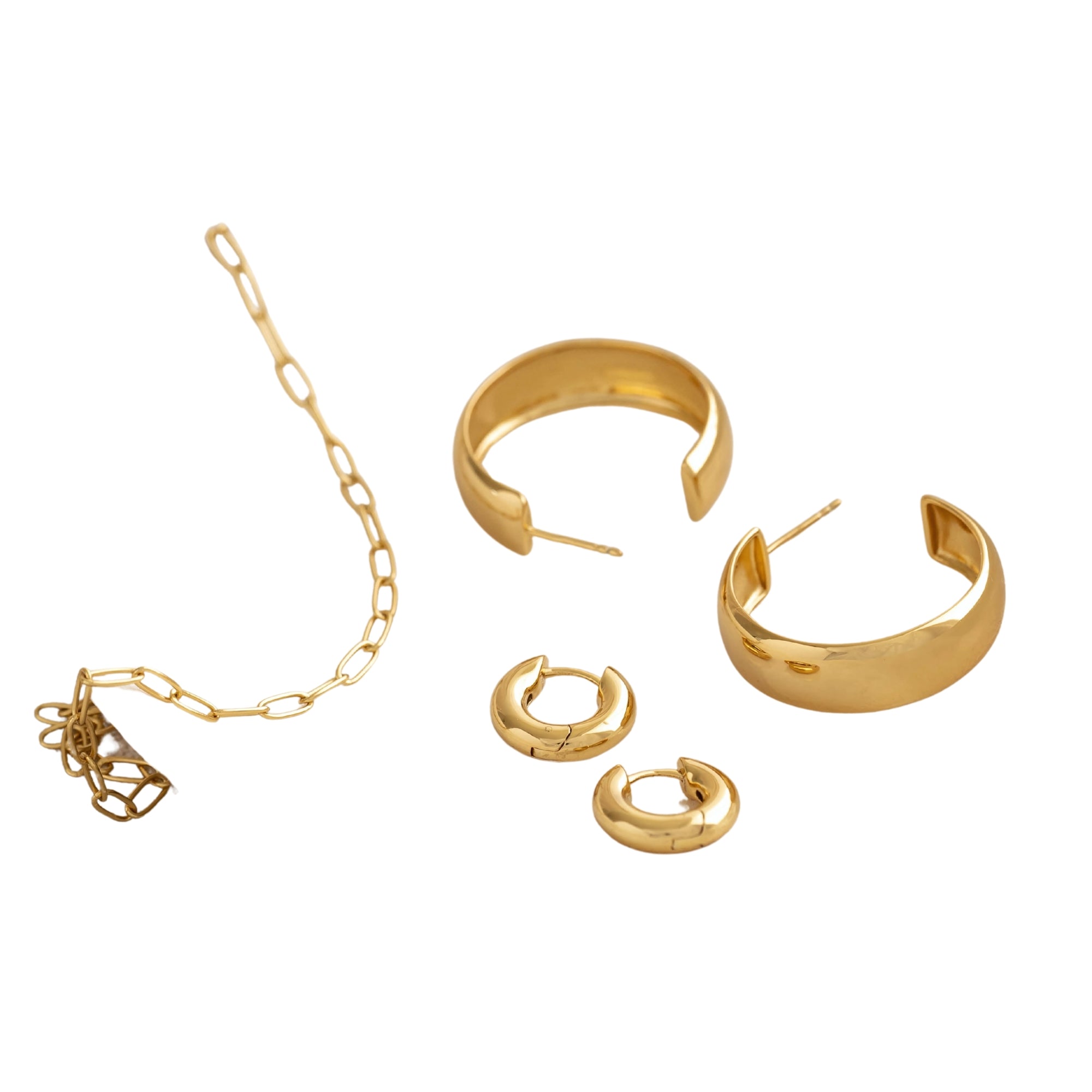 Large Bold Hoop Earrings - Mina