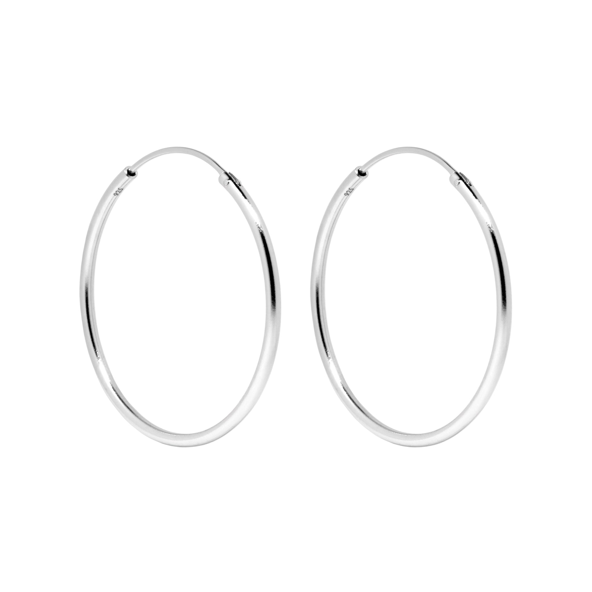 Gold Hoop Earrings 20mm - Rebecca