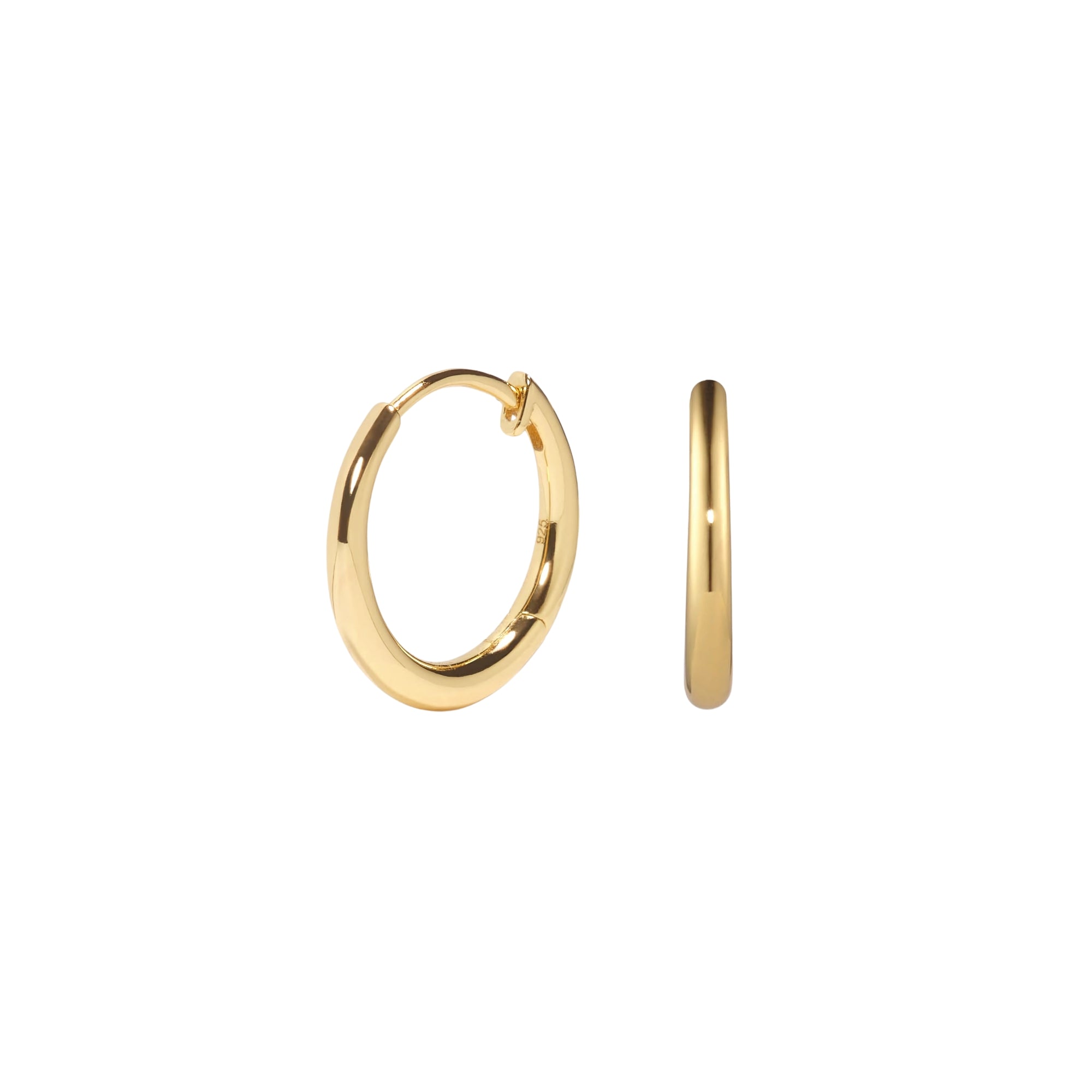 Tapered Hoop Earrings - Daphne