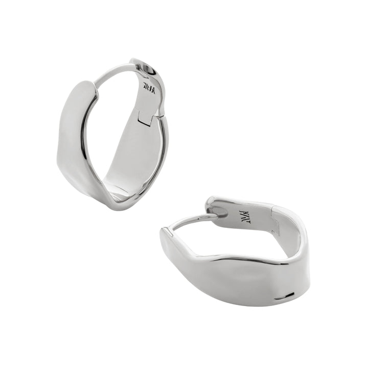 Wave Medium Hoop Earrings