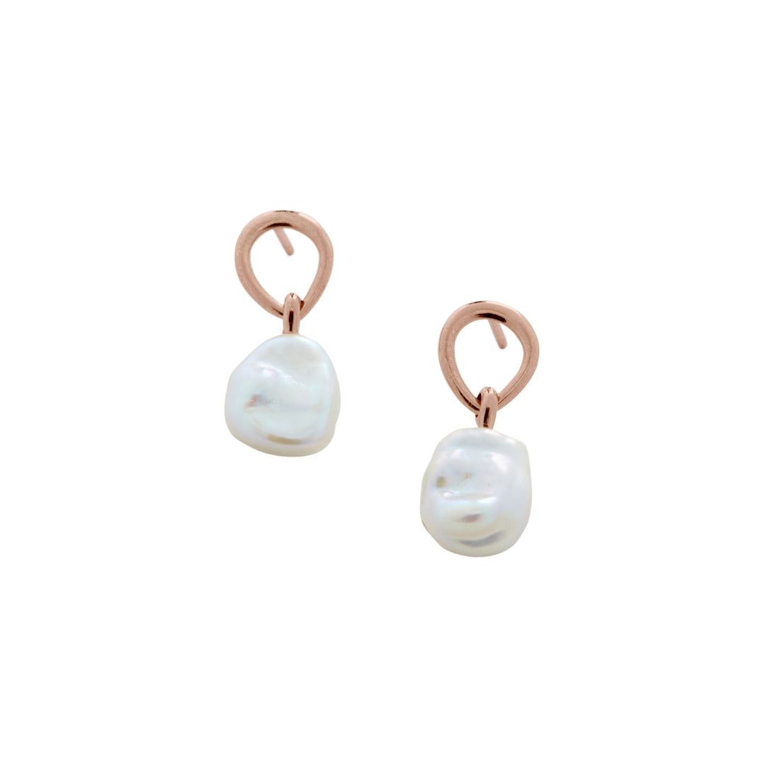 Nura Keshi Pearl Drop Earrings