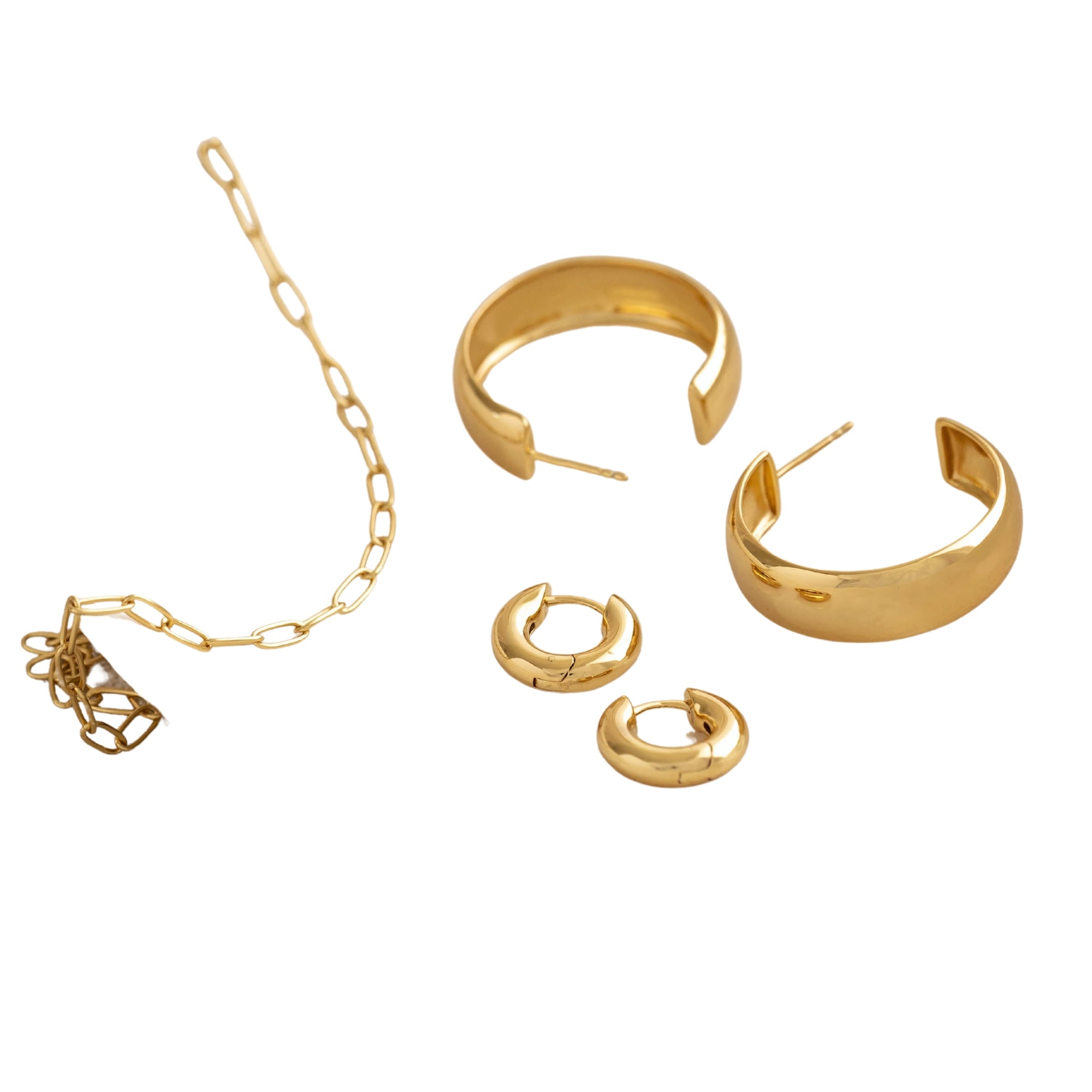 Chunky Huggie Hoop Earrings - Tove