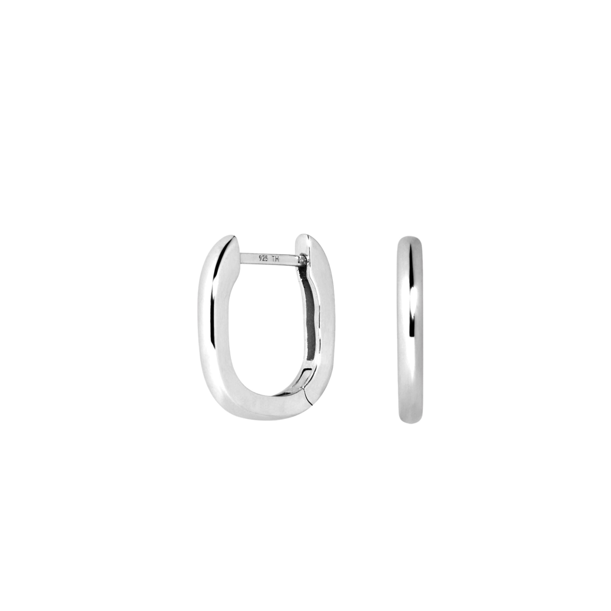 Square Huggie Earrings - Amelia
