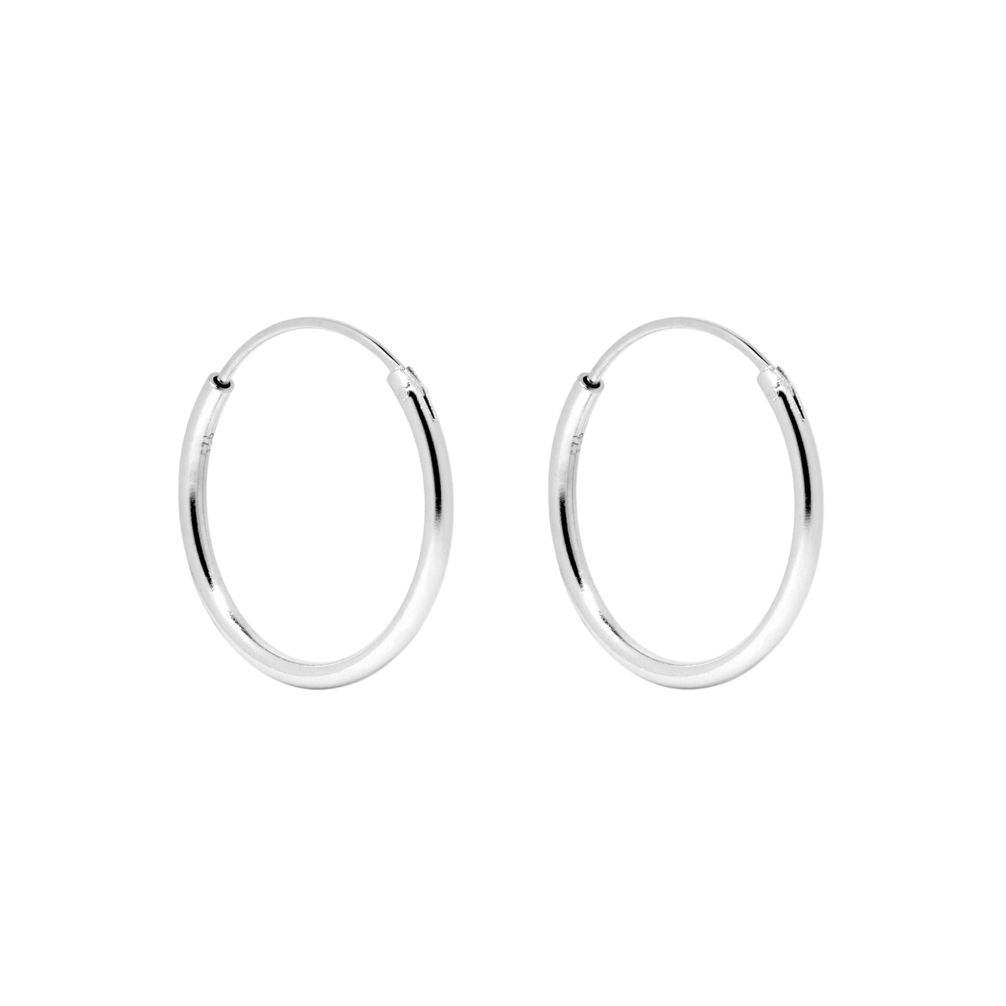 Gold Hoop Earrings 20mm - Rebecca