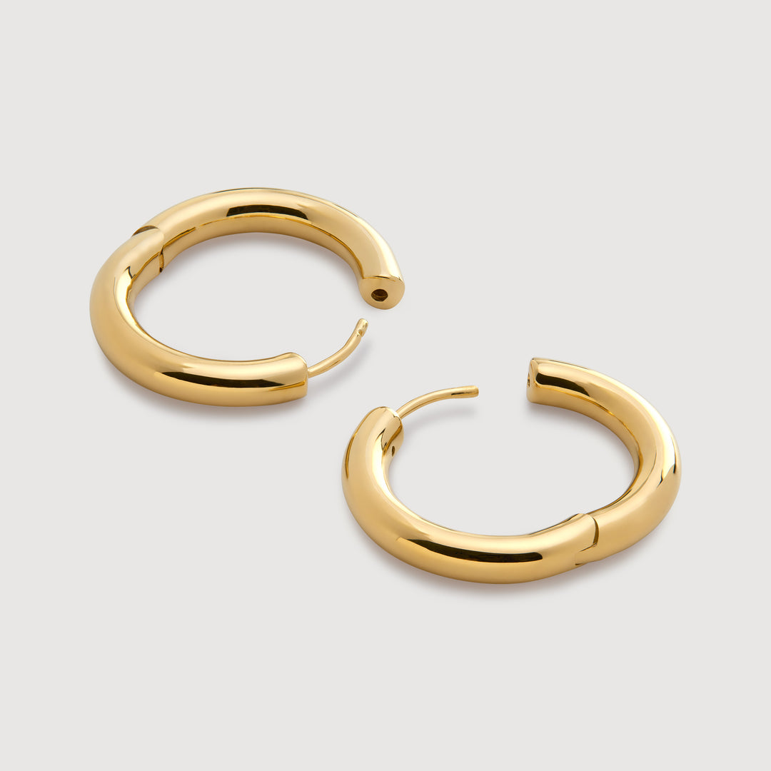 Click Medium Hoop Earrings