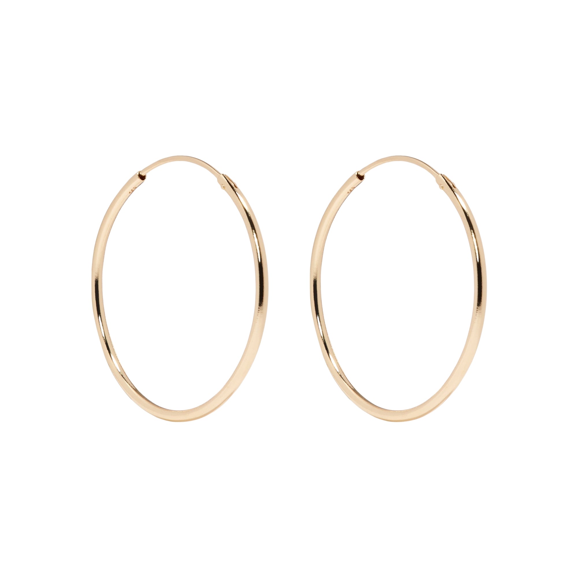 14k Gold Hoops 10mm - Sonia