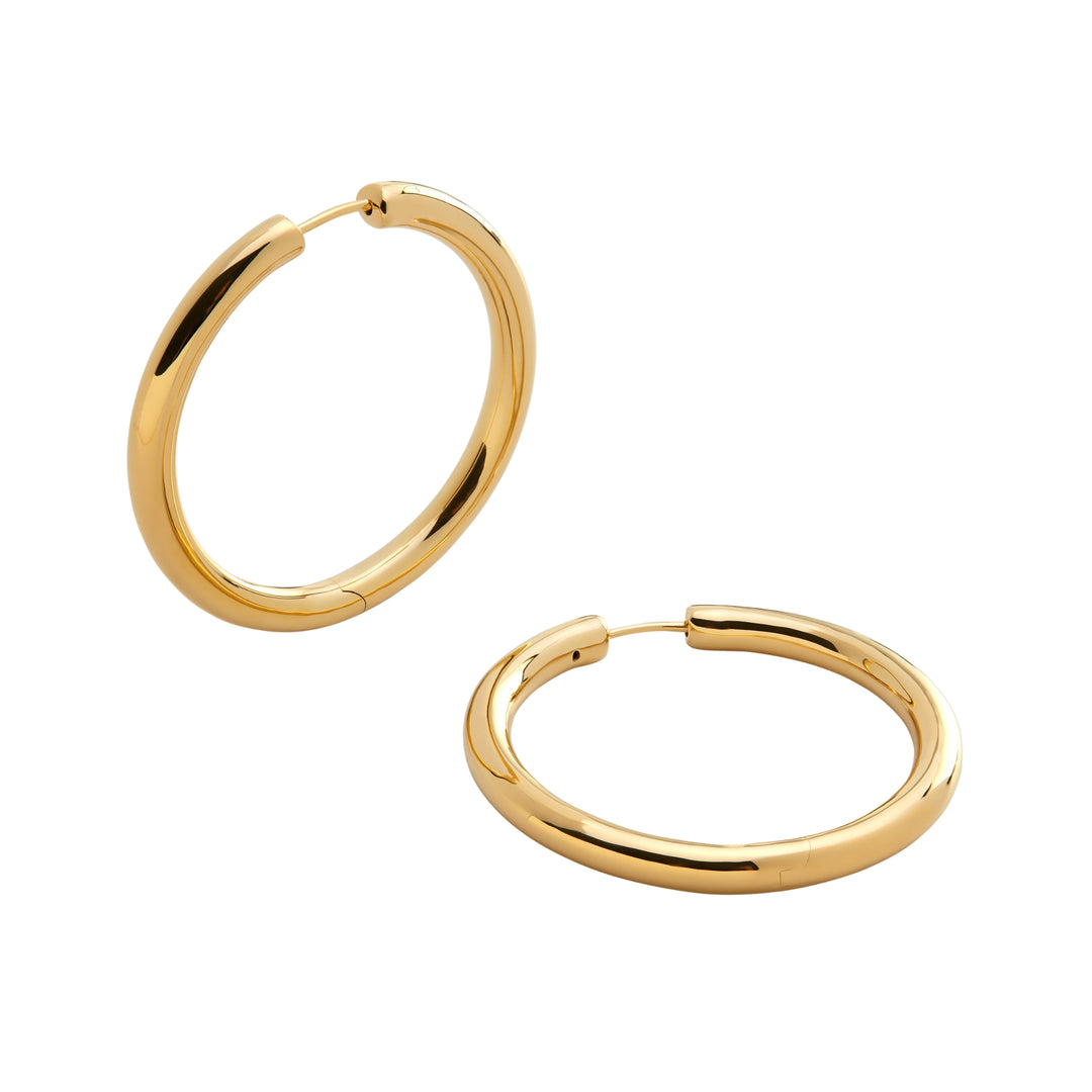 Click Medium Hoop Earrings
