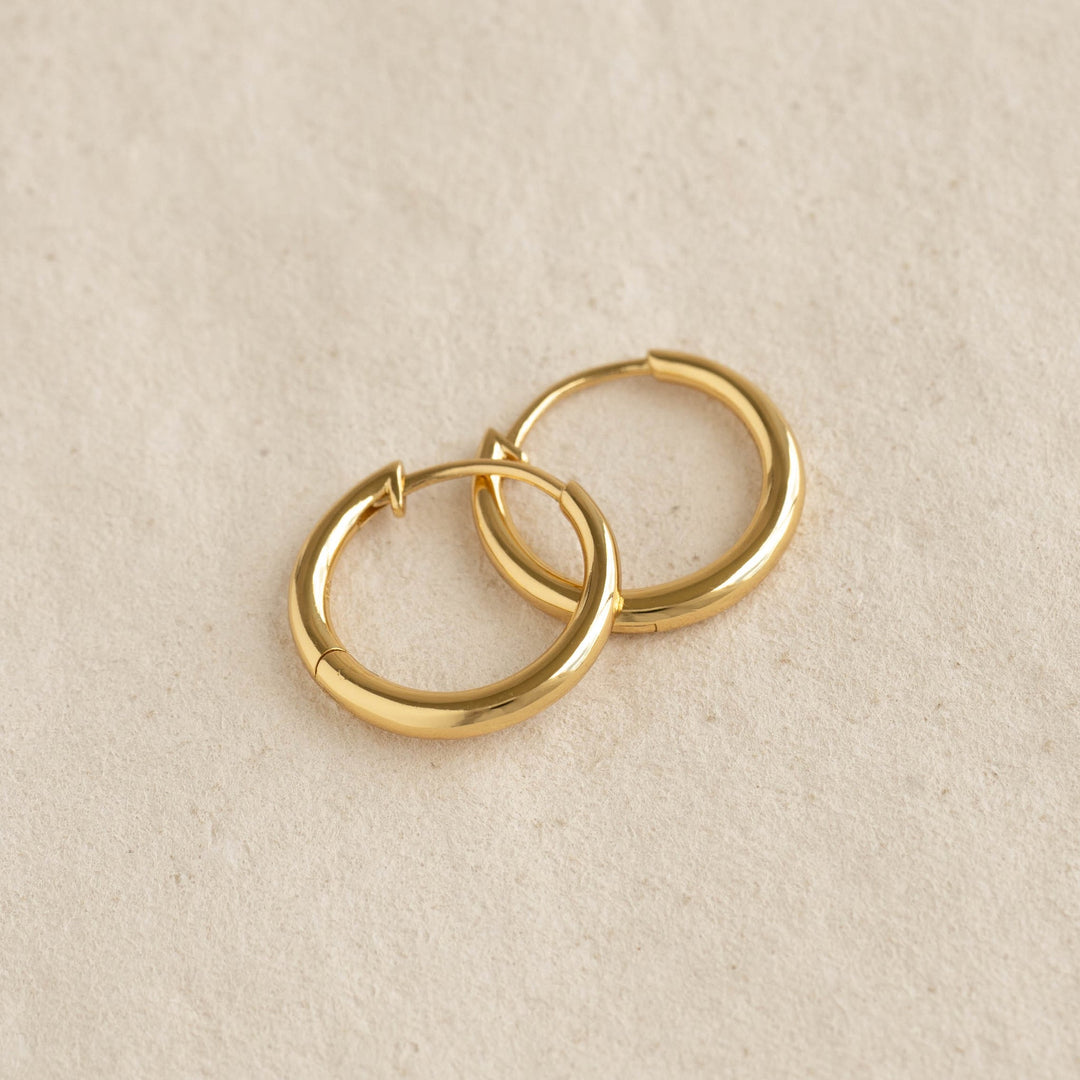 Tapered Hoop Earrings - Daphne