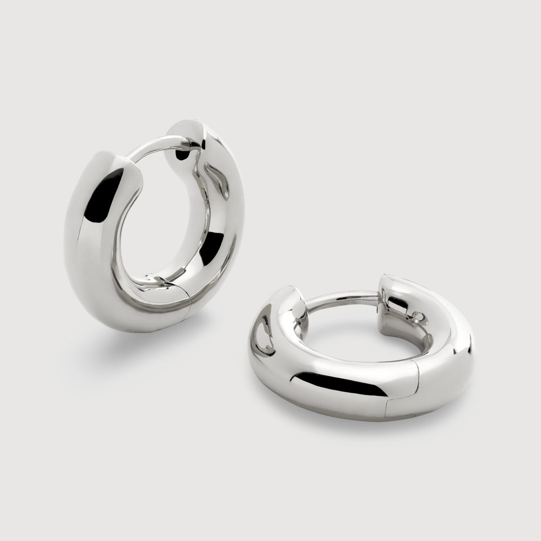 Click Medium Hoop Earrings