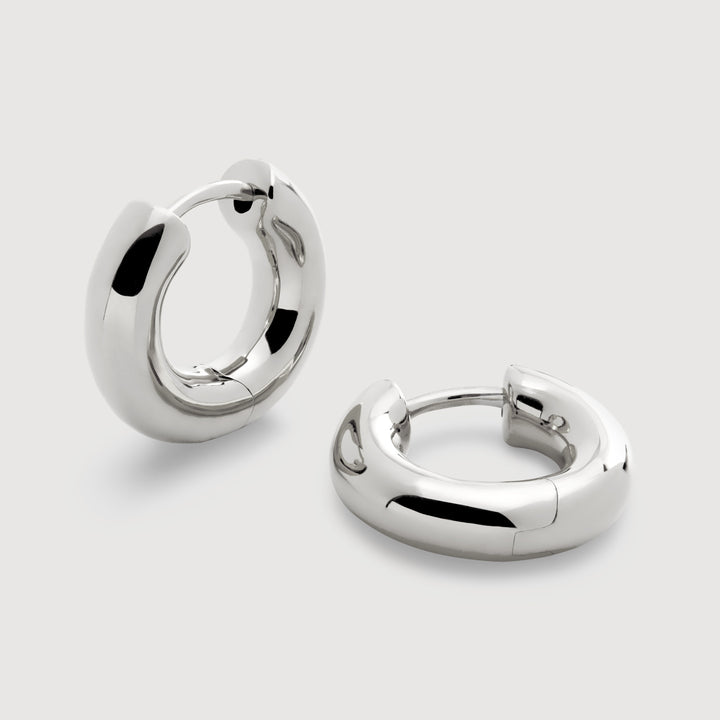 Click Medium Hoop Earrings